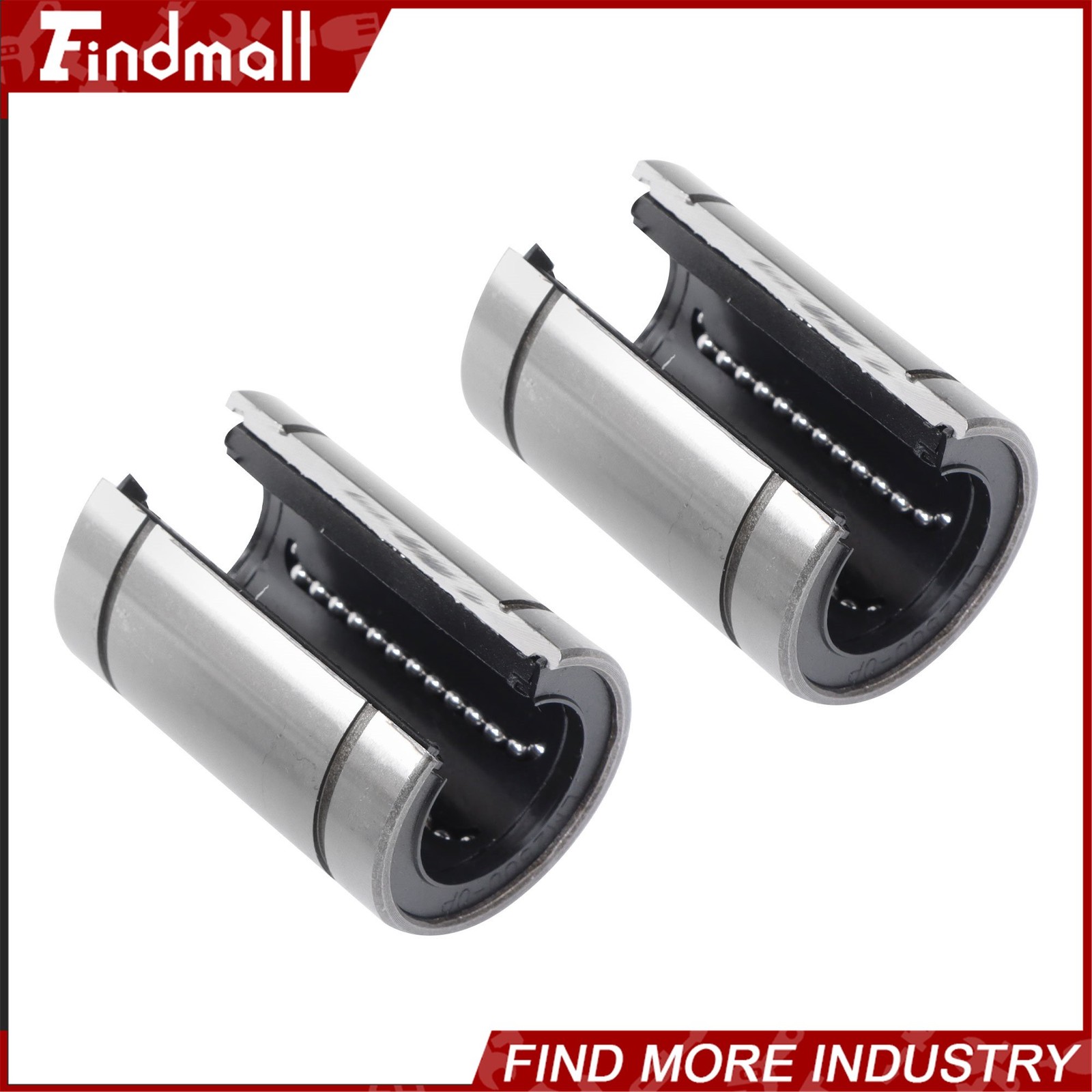Findmall 4pcs LM25UUOP Open Linear Ball Bearings 25x40x59mm – CNC Machine Parts