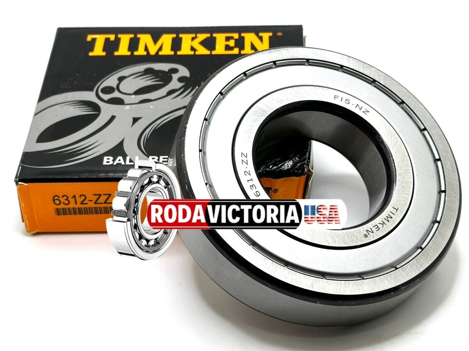 TIMKEN 6312 ZZ C3 DEEP GROOVE BALL BEARING, METAL SHIELDED 60x130x31mm