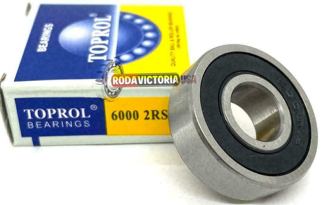 TOPROL 6000-2RSC3 Two Side Rubber Seal Ball Bearing 10x26x8mm SAME DAY SHIPPING
