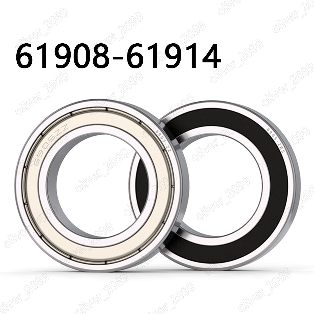61908 61909 61910 61911 61912-61914 ZZ RS Thin Section Deep Groove Ball Bearings