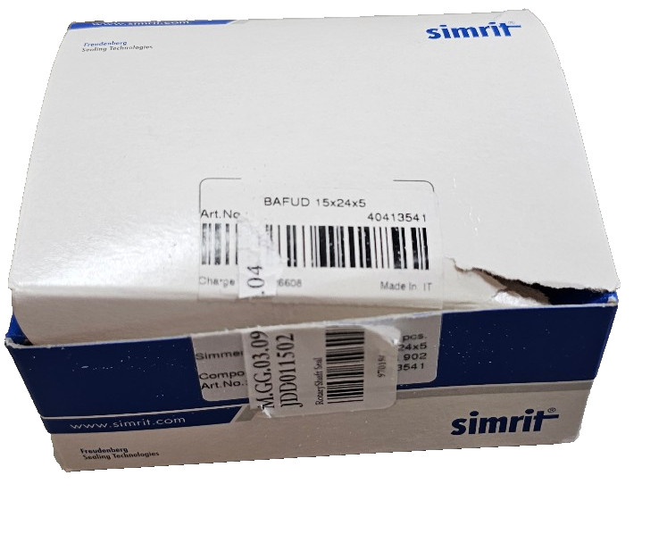 Lot 23 PCs Simrit Simmerring BAFUD 15mm x 24mm x 5mm Rotary Shaft Seal 40413541