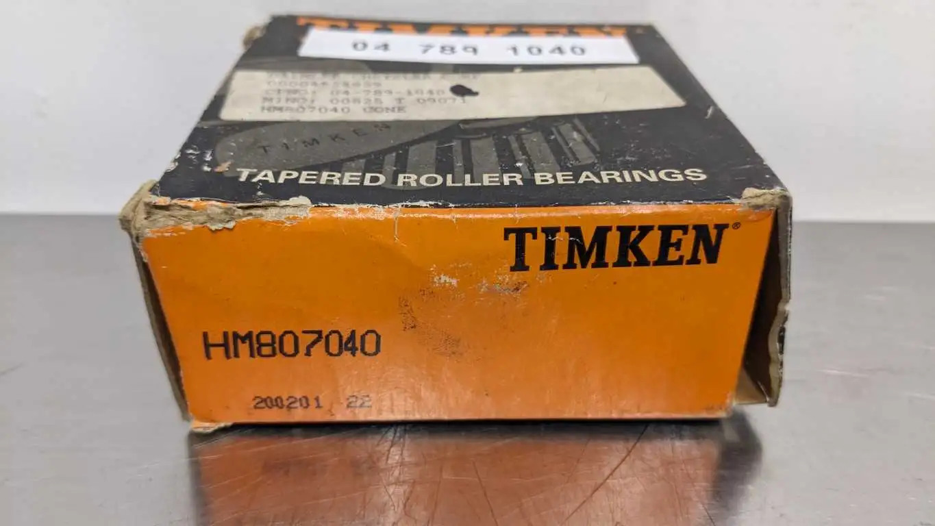 Timken HM807040 Tapered Roller Bearing 1-3/4″ ID .75″ Wide 1.75″ B-OD 1.89″ F-OD
