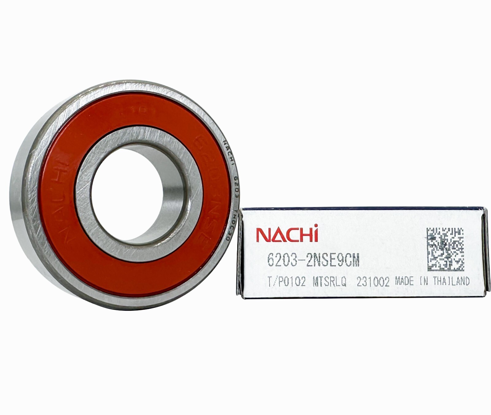 4pack NACHI 6203-2NSE 6203-2RS 17X40X12MM Double Rubber Bearings