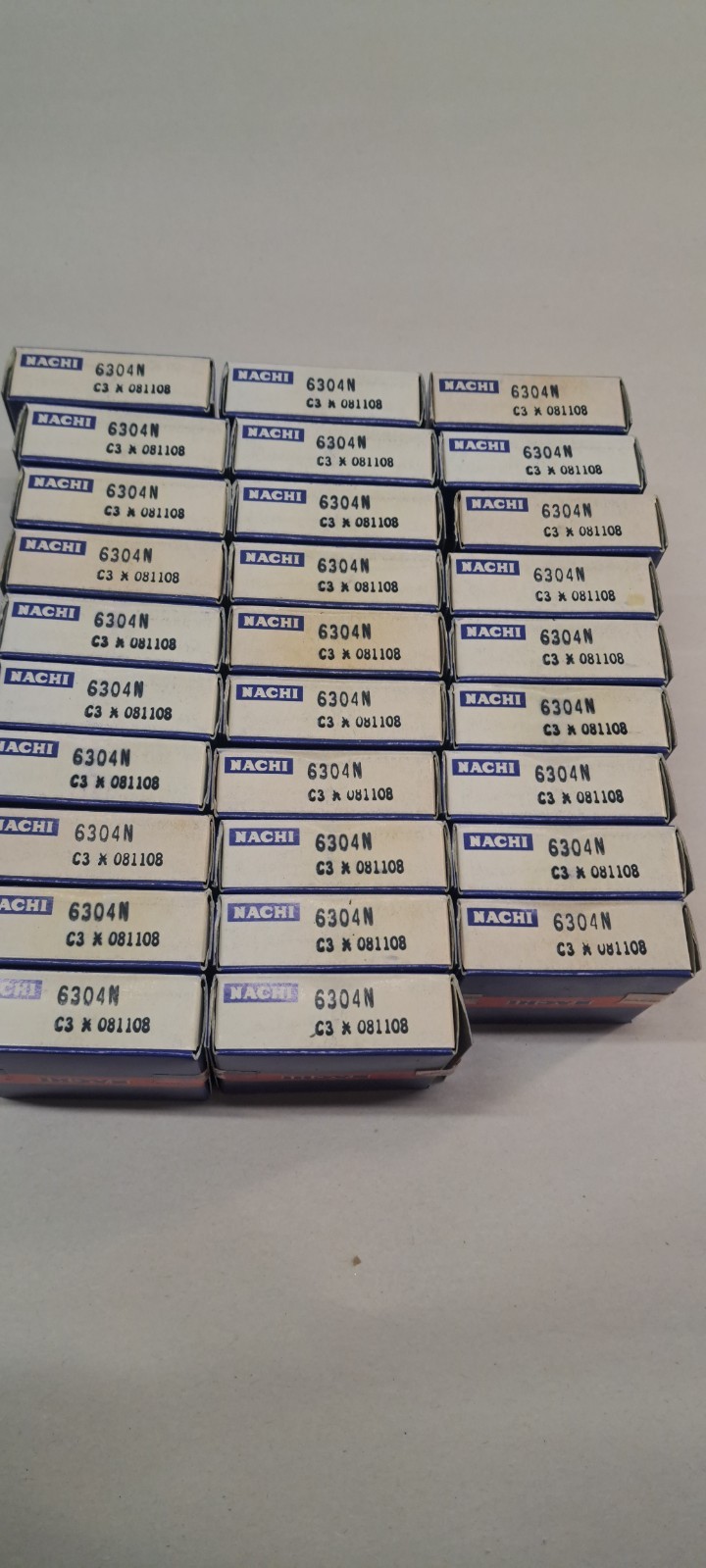 29x NACHI 6304 C3 DEEP GROOVE BALL BEARING, OPEN TYPE, NO SEALS 20x52x15 mm