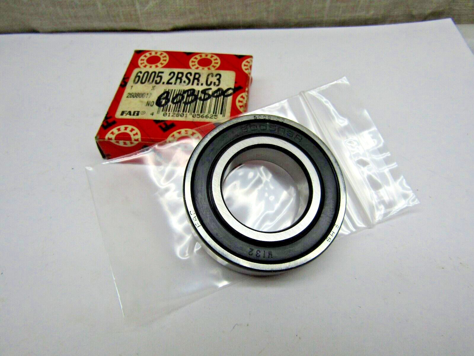 FAG 6005-2RS C3 25mm X 47mm X 12mm Sealed Bearing