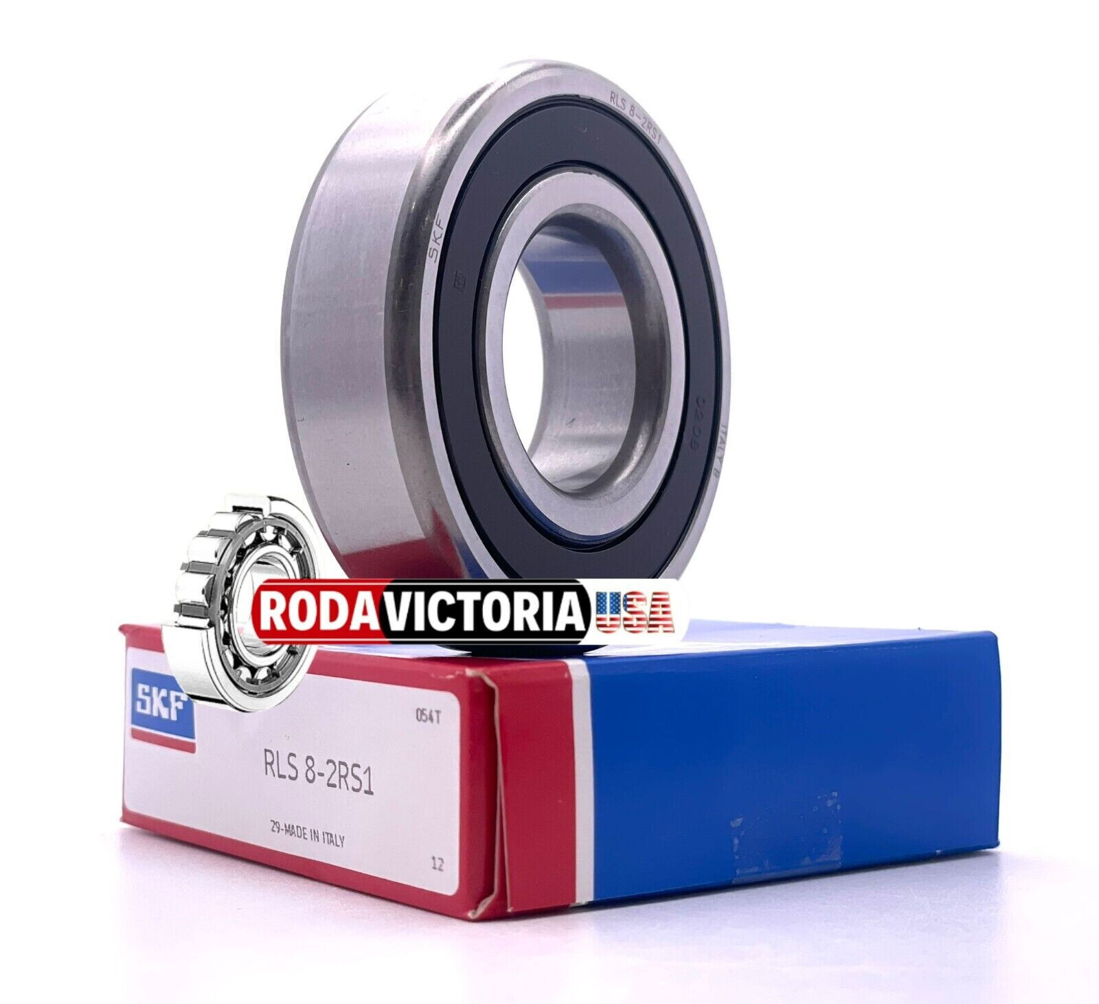 SKF RLS8-2RS1 RUBBER SEALED Bearing 25.4mm ID x 57.15mm OD x 15.875mm Wide