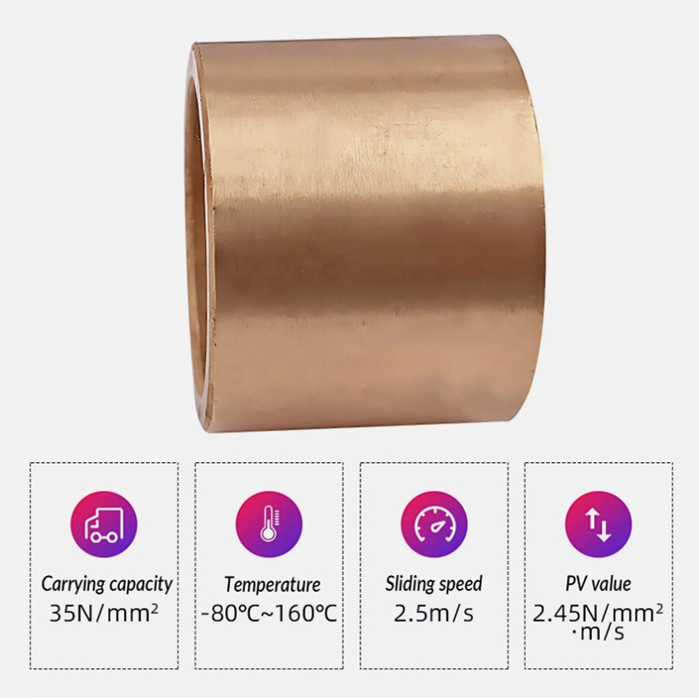 Metric Oilite Plain Bronze Sintered Bearing Bushes Series Bore 4mm To 60mm