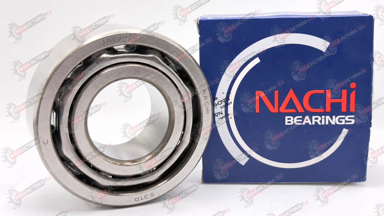 Nachi 5310 C3 Angular Contact Ball Bearing, Open, No Seals 3310 50x110x44.4 mm