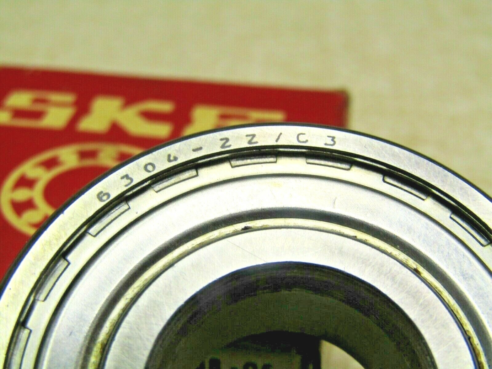 SKF 6304-2Z JEM 20mm X 52mm X15 mm Metal Shielded Bearing