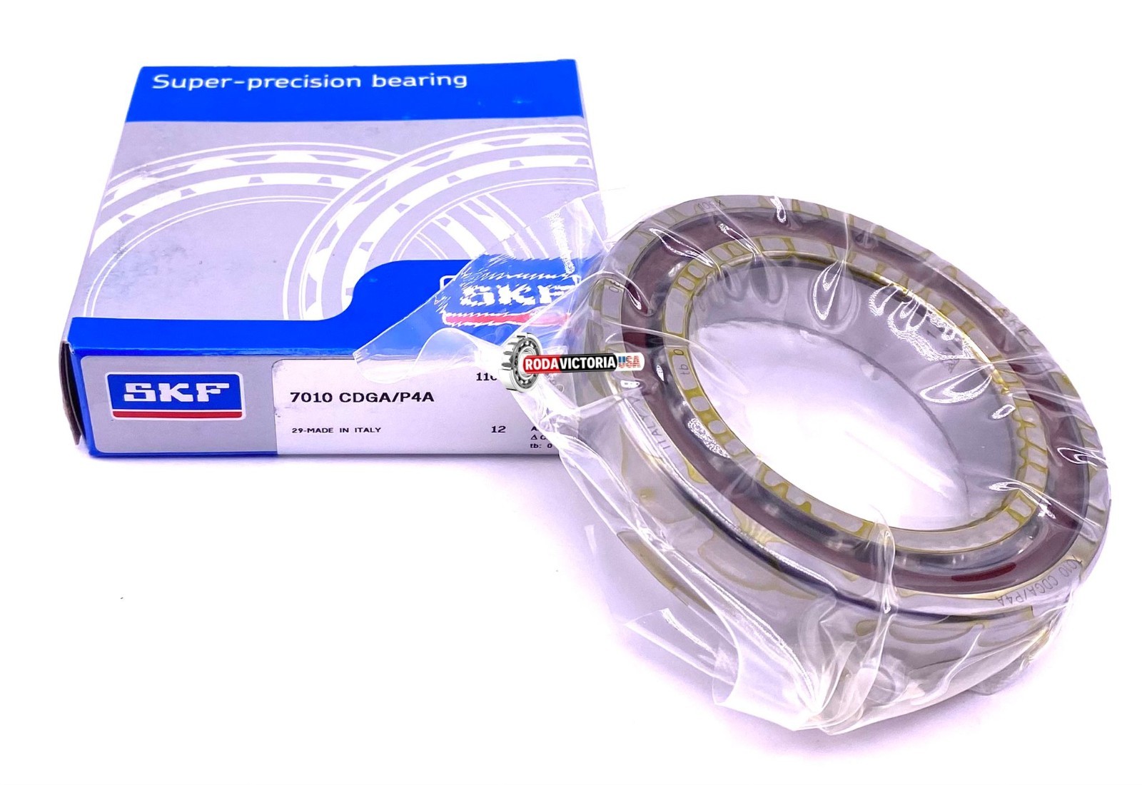 SKF 7010 CDGA P4A Single Row Angular Contact Ball Bearing 50x80x16 mm