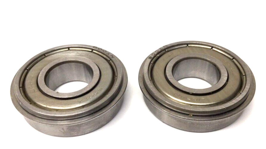 NSK 6001ZZNR Shielded Bearing W/Snap Ring 12mm ID 28mm OD 8mm Width (Pack Of 2)