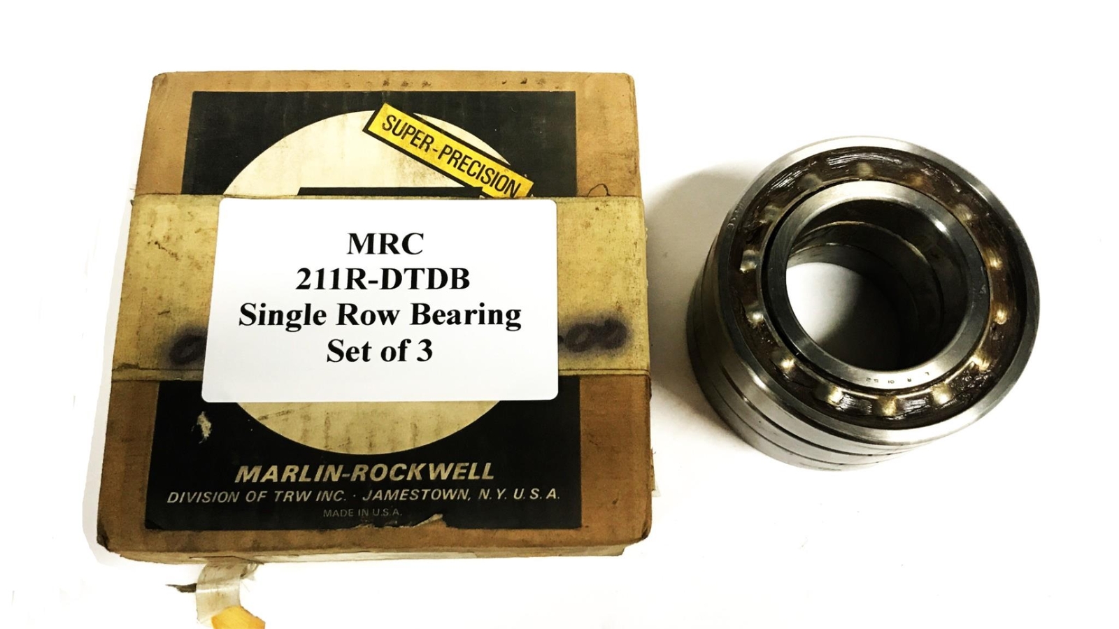 MRC Single Row Bearing (Set of 3) 211R-DTDB NOS