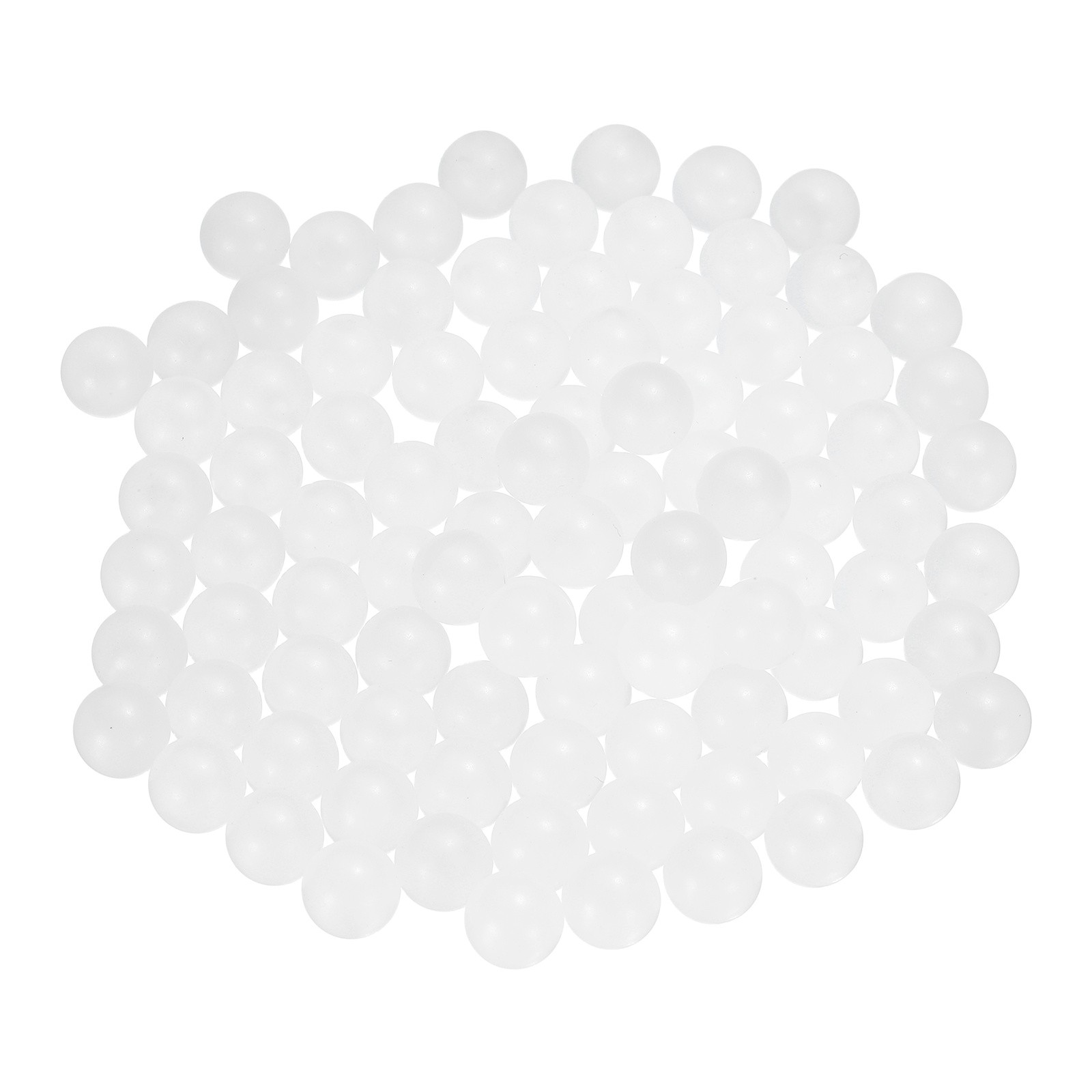 100pcs PP Plastic Bearing Balls 10mm Solid Plastic Balls G2 Precision White