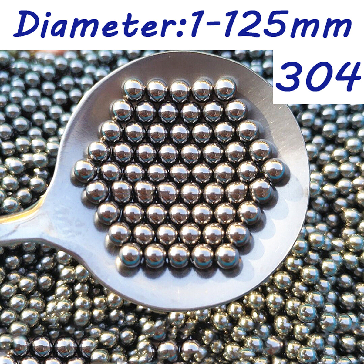304 Stainless Steel Ball Dia 1mm-125mm Precision Bearing Balls Smooth Ball G200