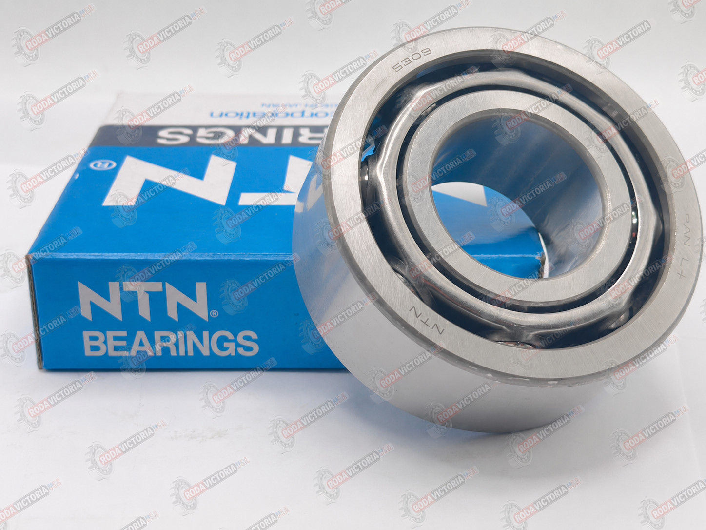 NTN 5309 C3 Angular Contact Ball Bearing, Open, No Seals 3309 45x100x39.7 mm