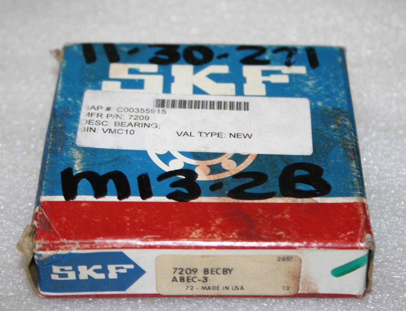 GENUINE SKF 7209 BECBY Angular Contact Ball Bearing 7209 BECBY * NEW *