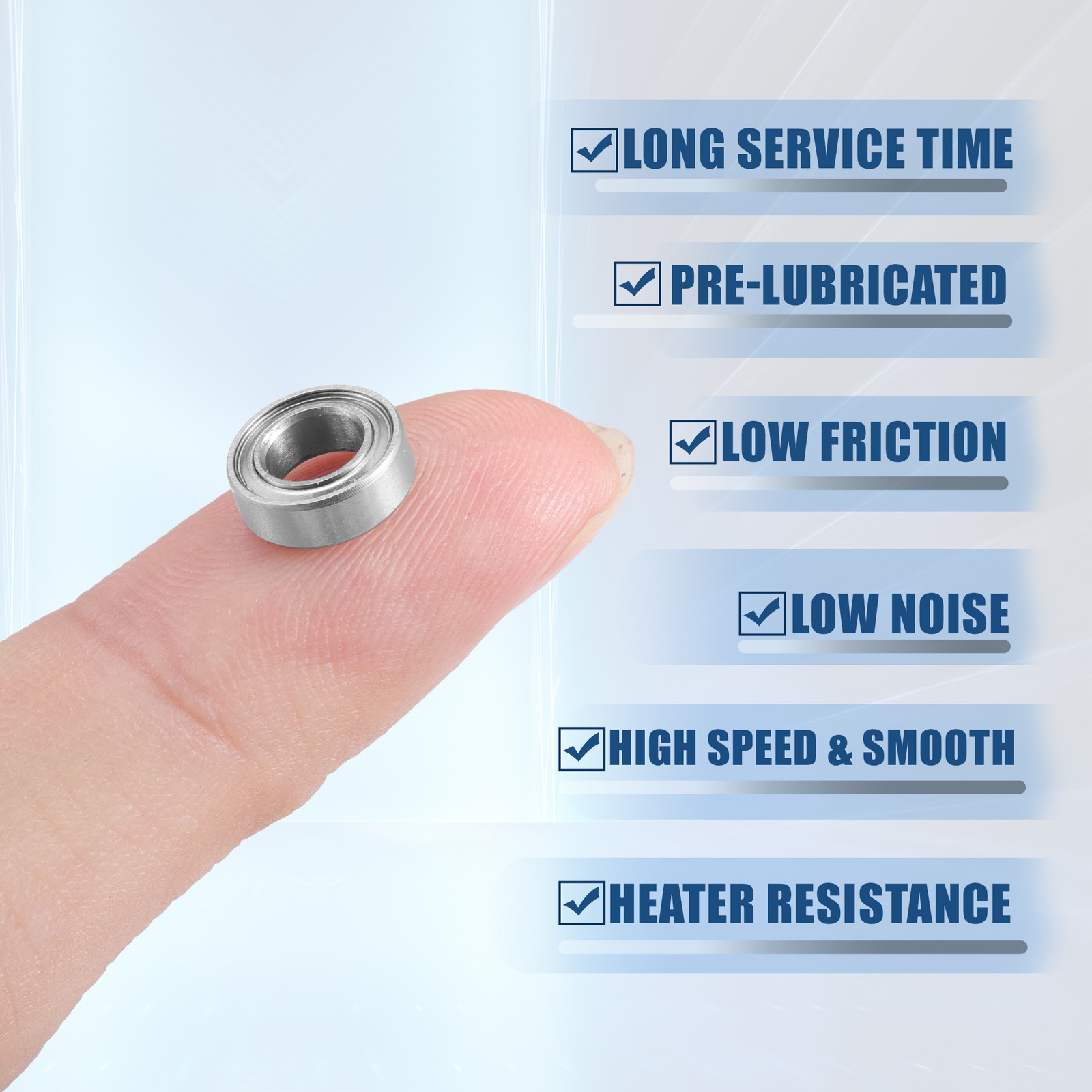 10 Pcs 6x10x3mm Double Metal Shield MR106ZZ Car Deep Groove Ball Bearings