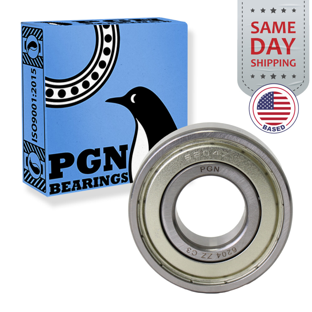 6204-ZZ Premium Metal Shield Ball Bearing C3 EMQ, 20x47x14, 6204 ZZ 6204z