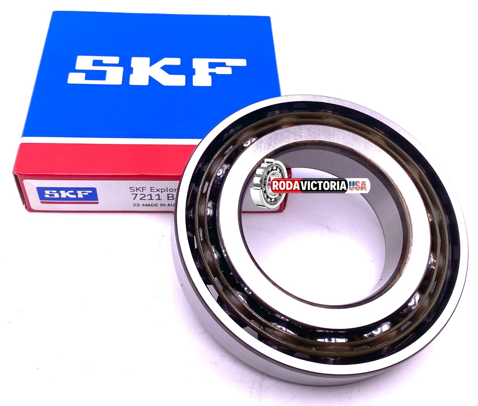 SKF 7211 BECBP ANGULAR CONTACT BALL BEARING 55x100x21mm