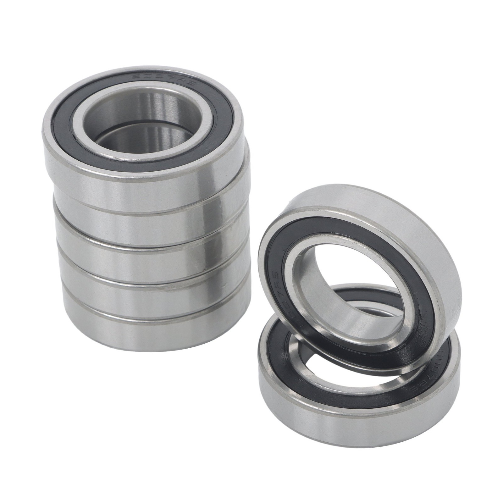 6007-2RS Deep Groove Bearings 10pcs 35x62x14mm Rubber Sealed Set