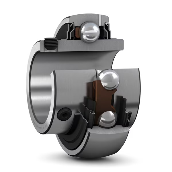 SKF YAR 208-2F Insert Ball Bearing w/ Set Screw Locking and Extended Inner Ring