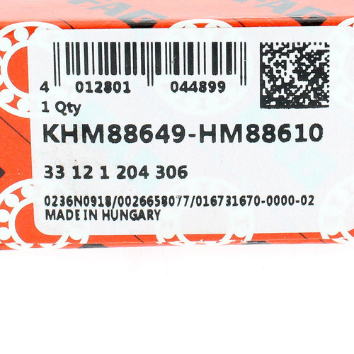 KHM88649-HM88610 FAG 34,93 x 72,23 x 25,4 mm TAP. ROLL. SINGLE ROW