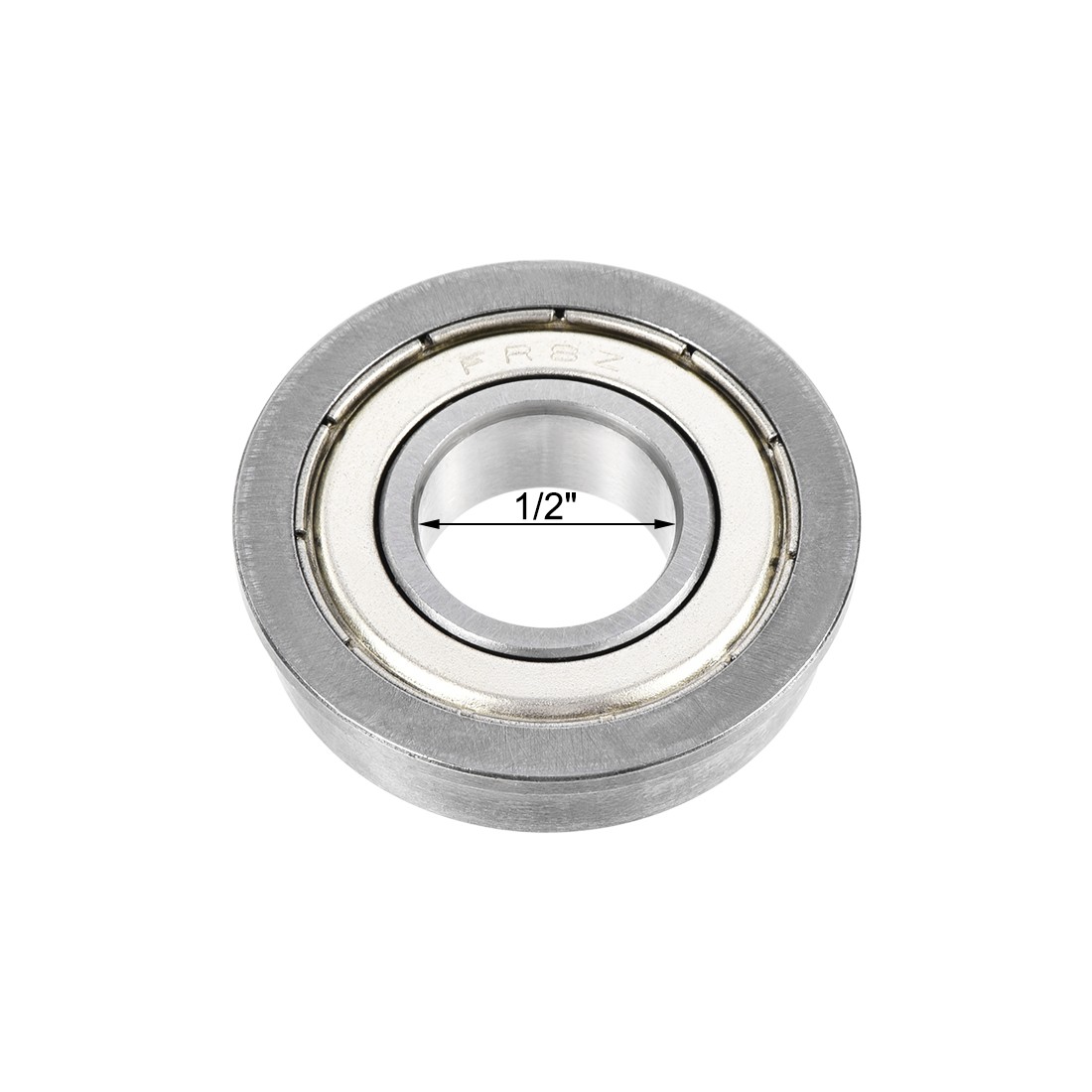 4Pcs – FR8ZZ Flange Ball Bearing 1/2″x1-1/8″x5/16″ Double Shielded Bearings