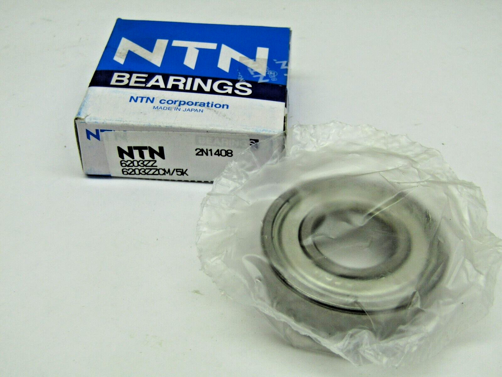 NTN 6203-ZZ CM 17mm X 40mm X 12mm Metal Shielded Bearing