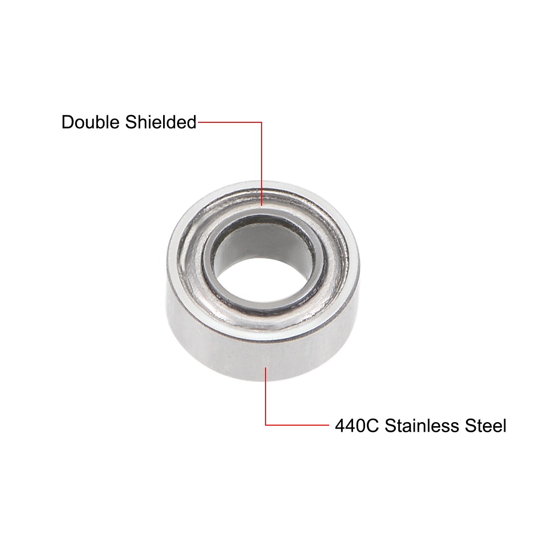 SMR63ZZ Stainless Steel Ball Bearing Shielded MR63ZZ Bearings 5sets