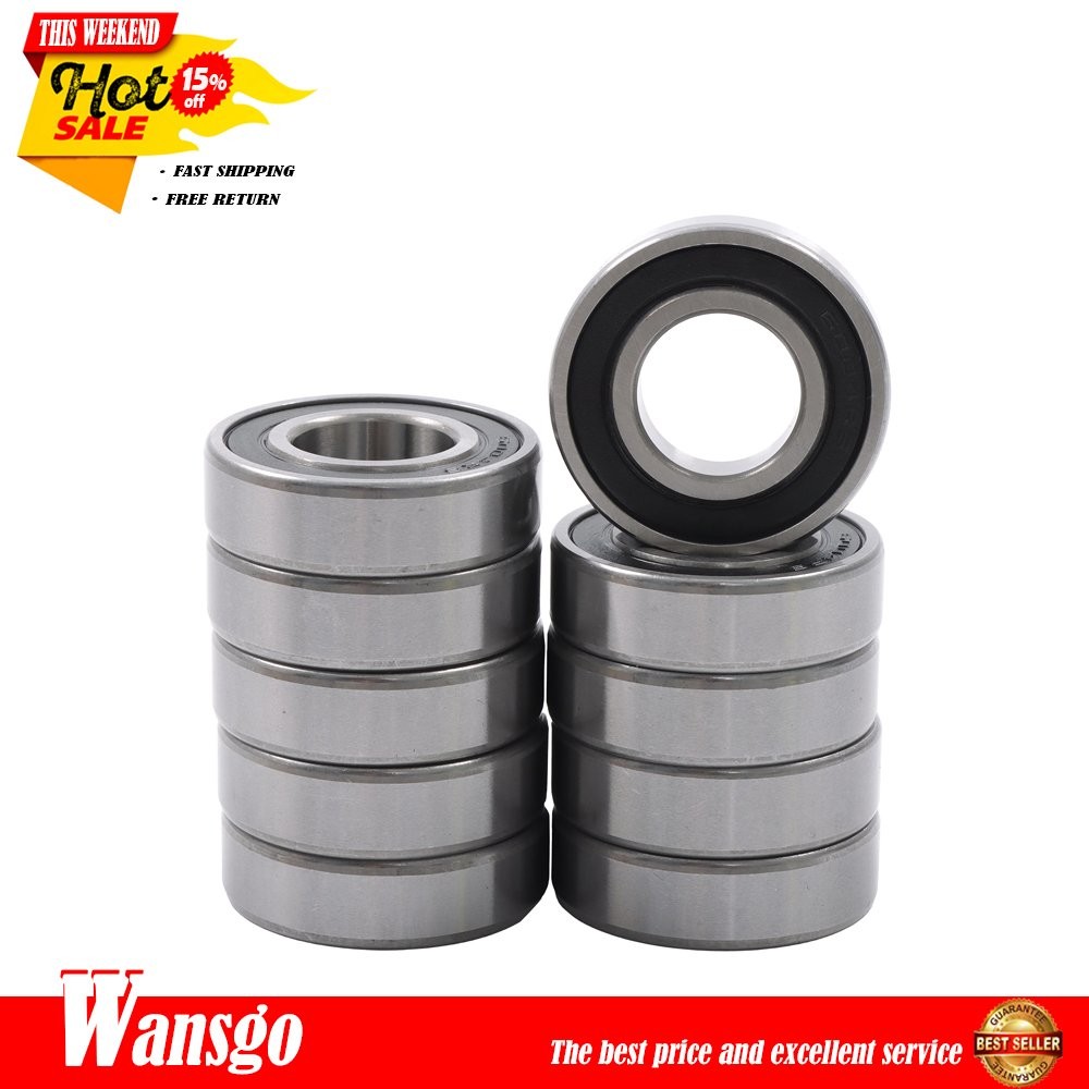 Ball Bearing 6004-2RS C3 EMQ 20×42×12mm Premium Rubber-Sealed Balls Pack of 10