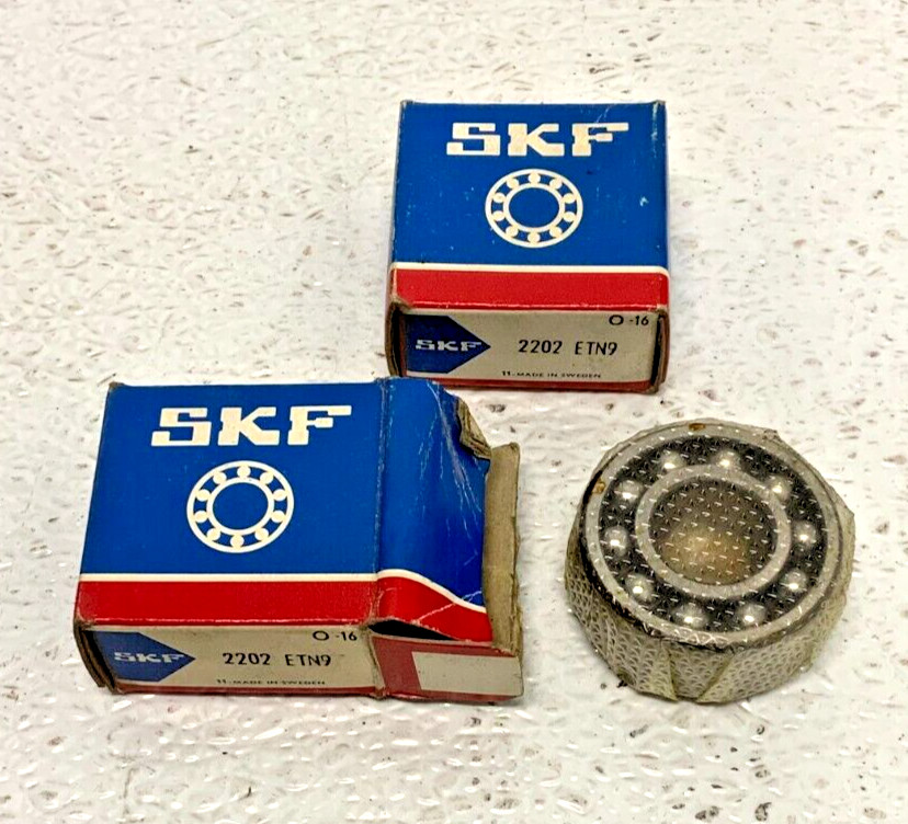 Lot of 8 NEW SKF Ball Bearings (2) 2202, (2) 6202, (2) 6004, (1) 7305, (1) 7306