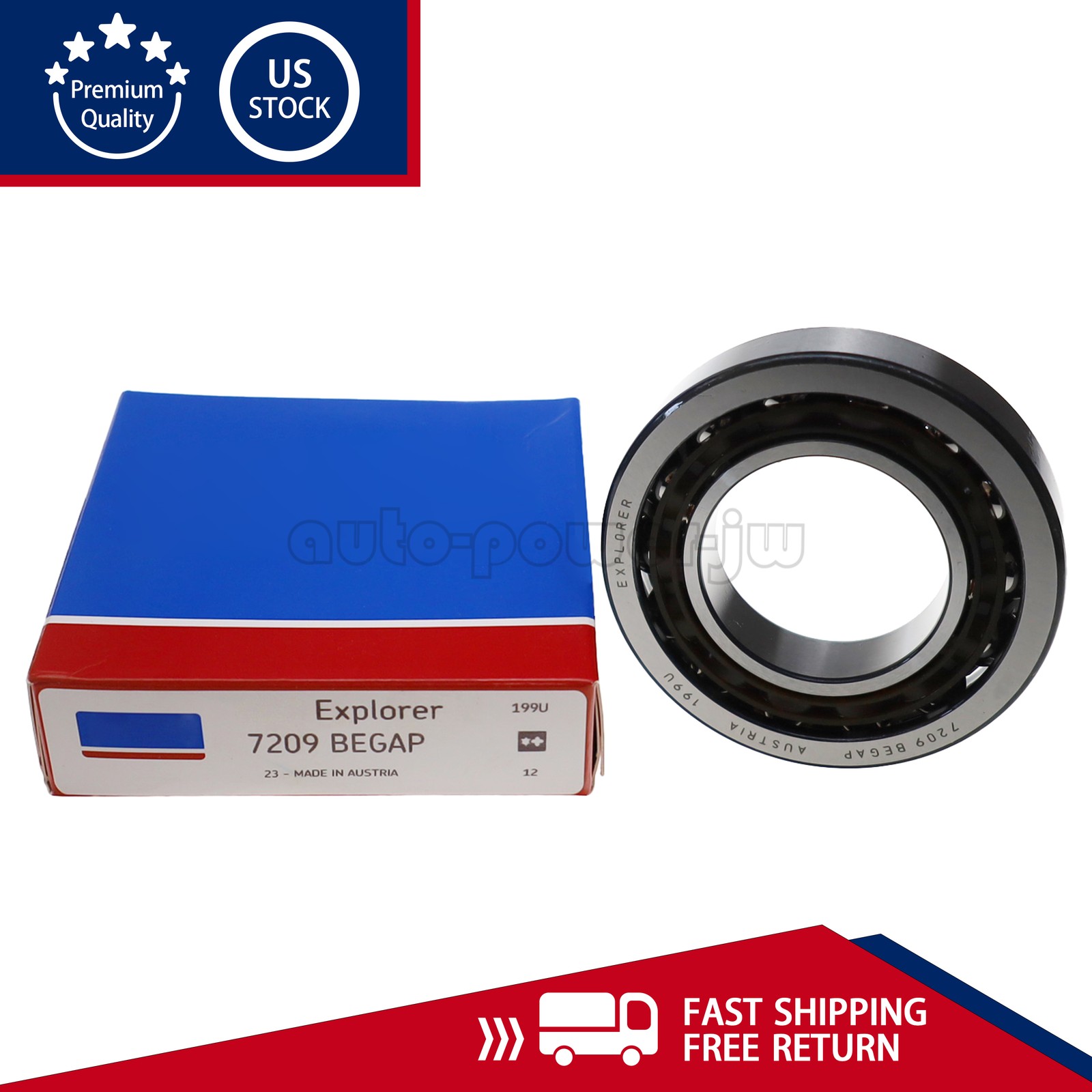 NEW Fits For SKF 7209 BEGAP Angular Contact Ball Bearing 45x85x19 mm US