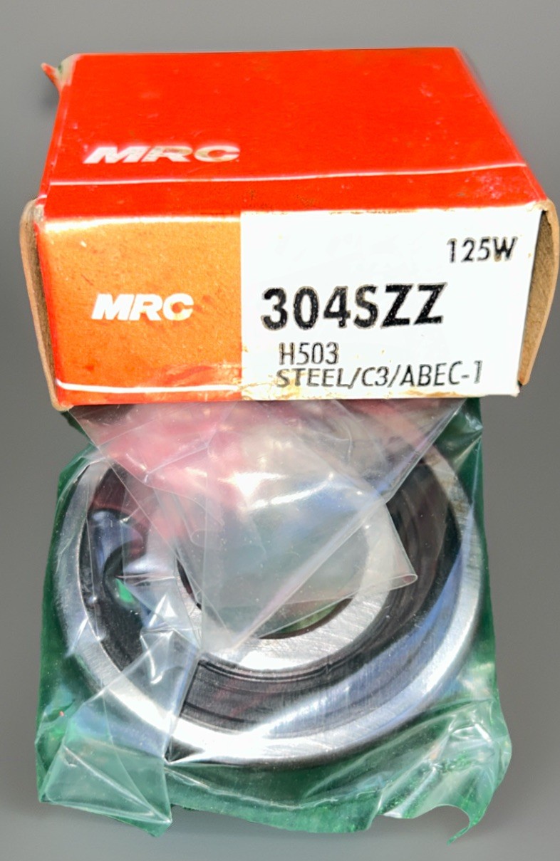MRC Ball Bearing 304SZZ H503 125W Steel C3 Abec-1 New Surplus