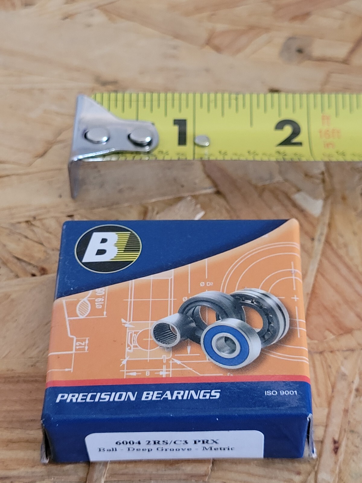 Precision Bearings New Old Stock Ball Deep Groove 6004 2RS/ C3 PRX