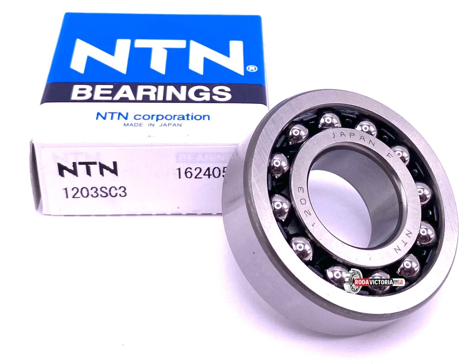 NTN Japan 1203 S C3 Self-Aligning Ball Bearing 17x40x12 mm