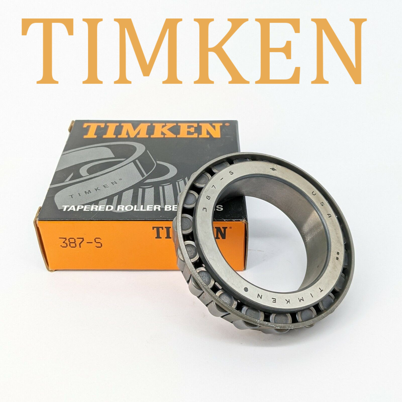 Timken 387-S – Steel Tapered Bearing w/ Micro Blue Coating – Outer Rear