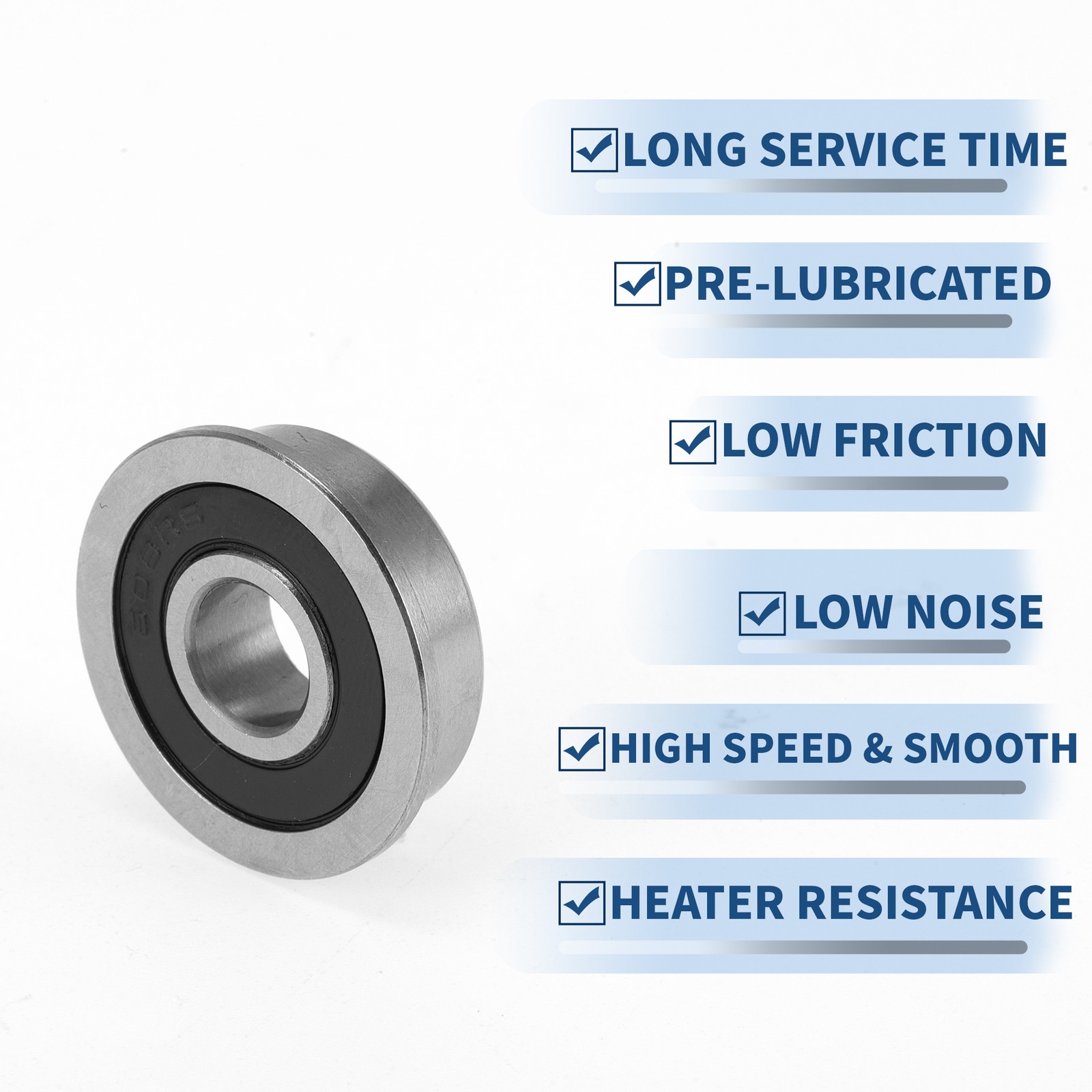 F608-2RS Deep Groove Ball Bearings 8x22x7mm 1 Pc Scooter Skateboard Wheel