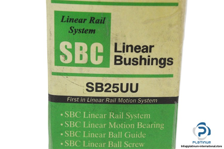 SBC SBE25UUOP LINEAR BALL BUSHING_25 mm_UU (Seals On Both Sides)_Open Type