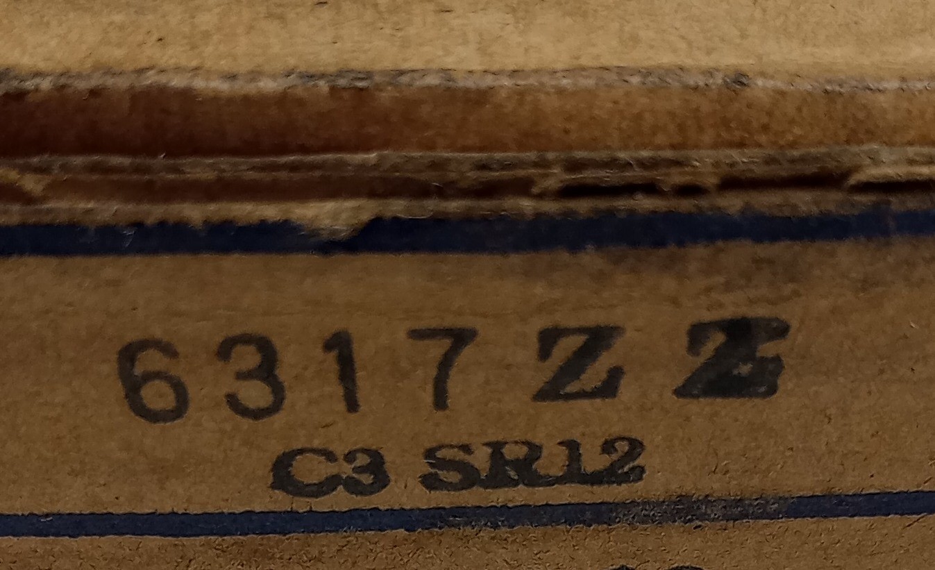 Nachi 6317 ZZ C3 SR12 Ball Bearing Deep Groove 85mm ID X 180mm OD X 41mm W