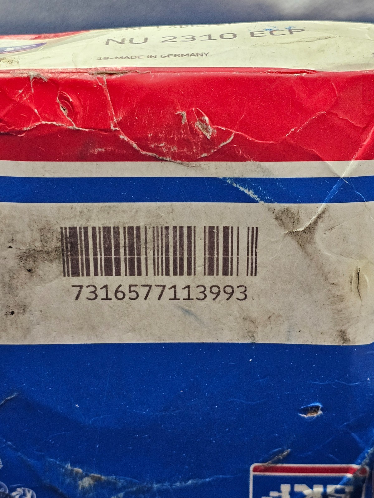 SKF NU 2310 ECP Single Row Cylindrical Roller Bearing 50mm x 110mm x 40mm