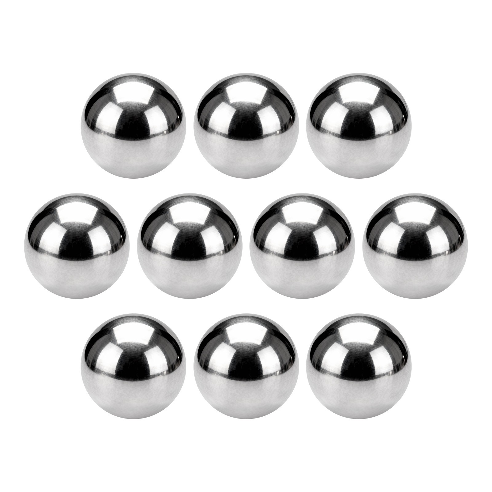 10Pcs 15mm Bearing Balls, 316L Stainless Steel G200 Precision (Mirror Polished)