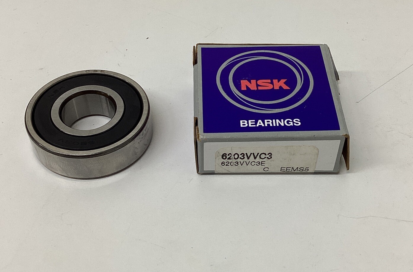 NSK 6203VVC3 Sealed Deep Grove Ball Bearing 17 x 40 x 12mm