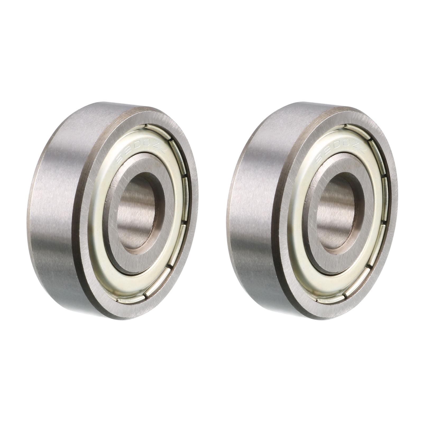 6200ZZ Deep Groove Ball Bearing 10mmx30mmx9mm Sealed Chrome Bearings 2pcs