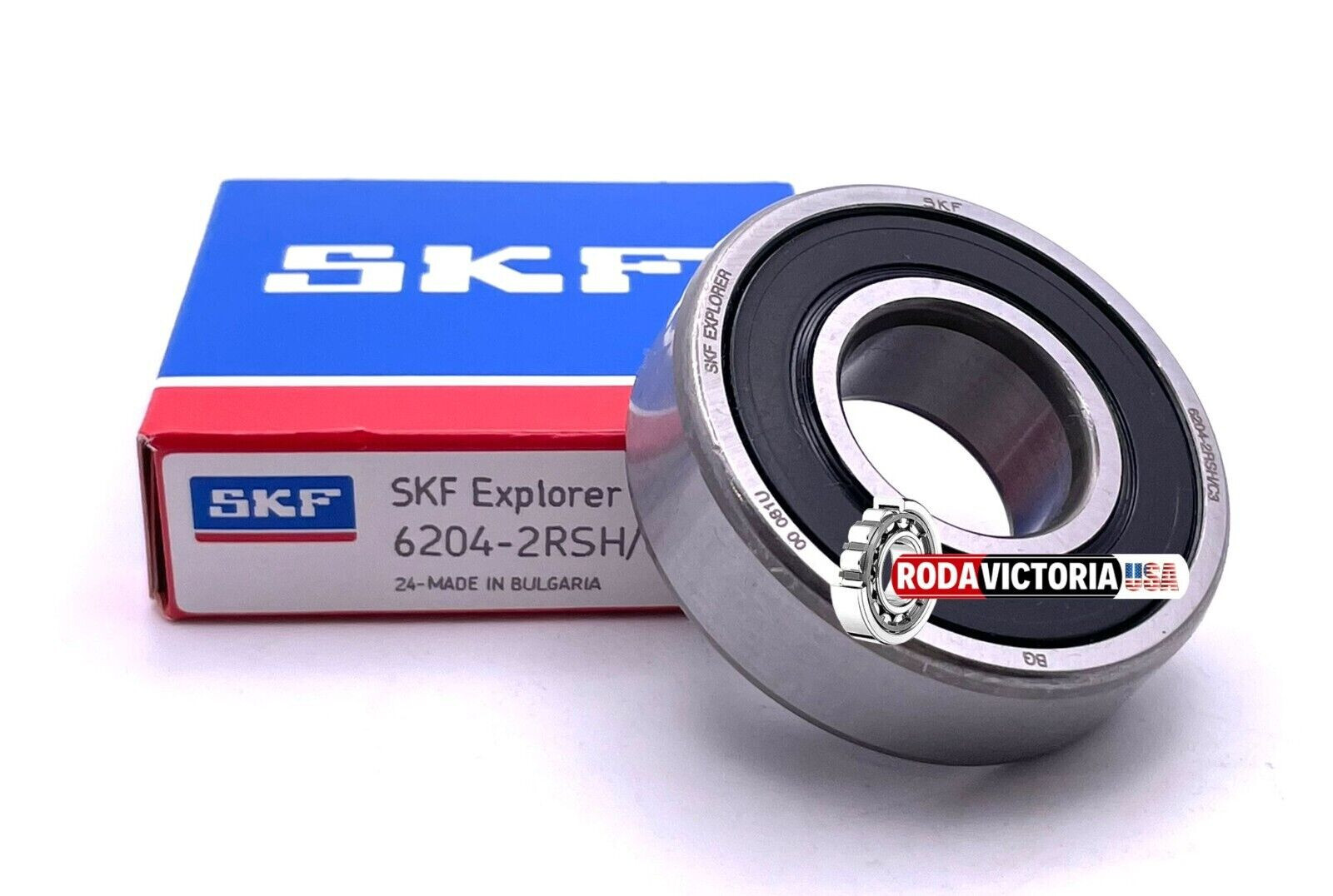 SKF 6204 2RSH DEEP GROOVE BALL BEARING, RUBBER SEALED 20x47x14 mm