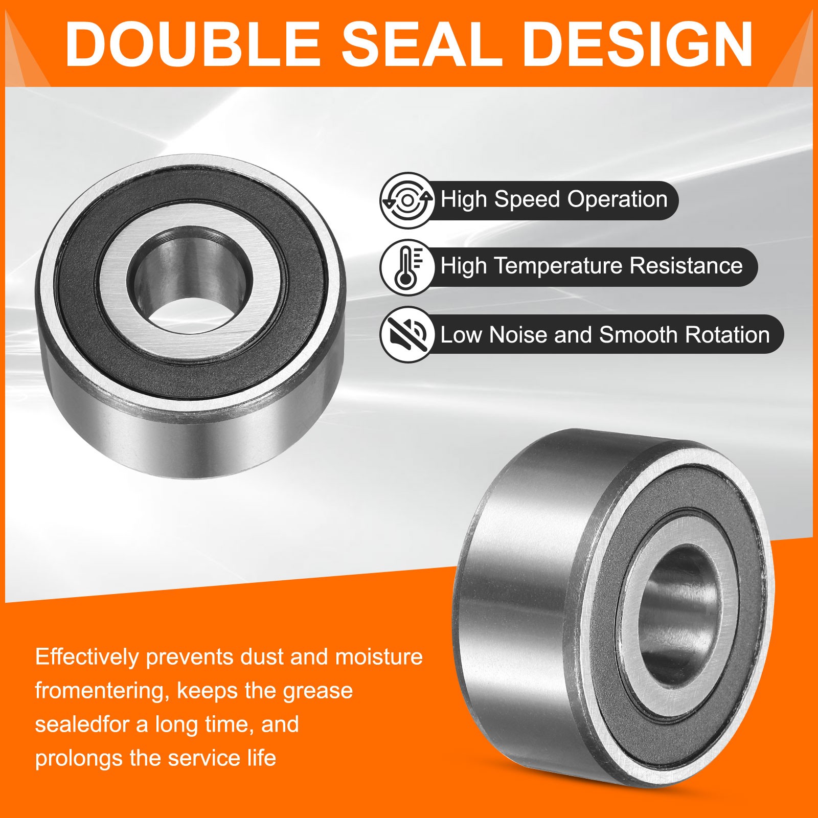 3201-2RS/5201-2RS 12x32x15.9mm Sealed Angular Contact Ball Bearing