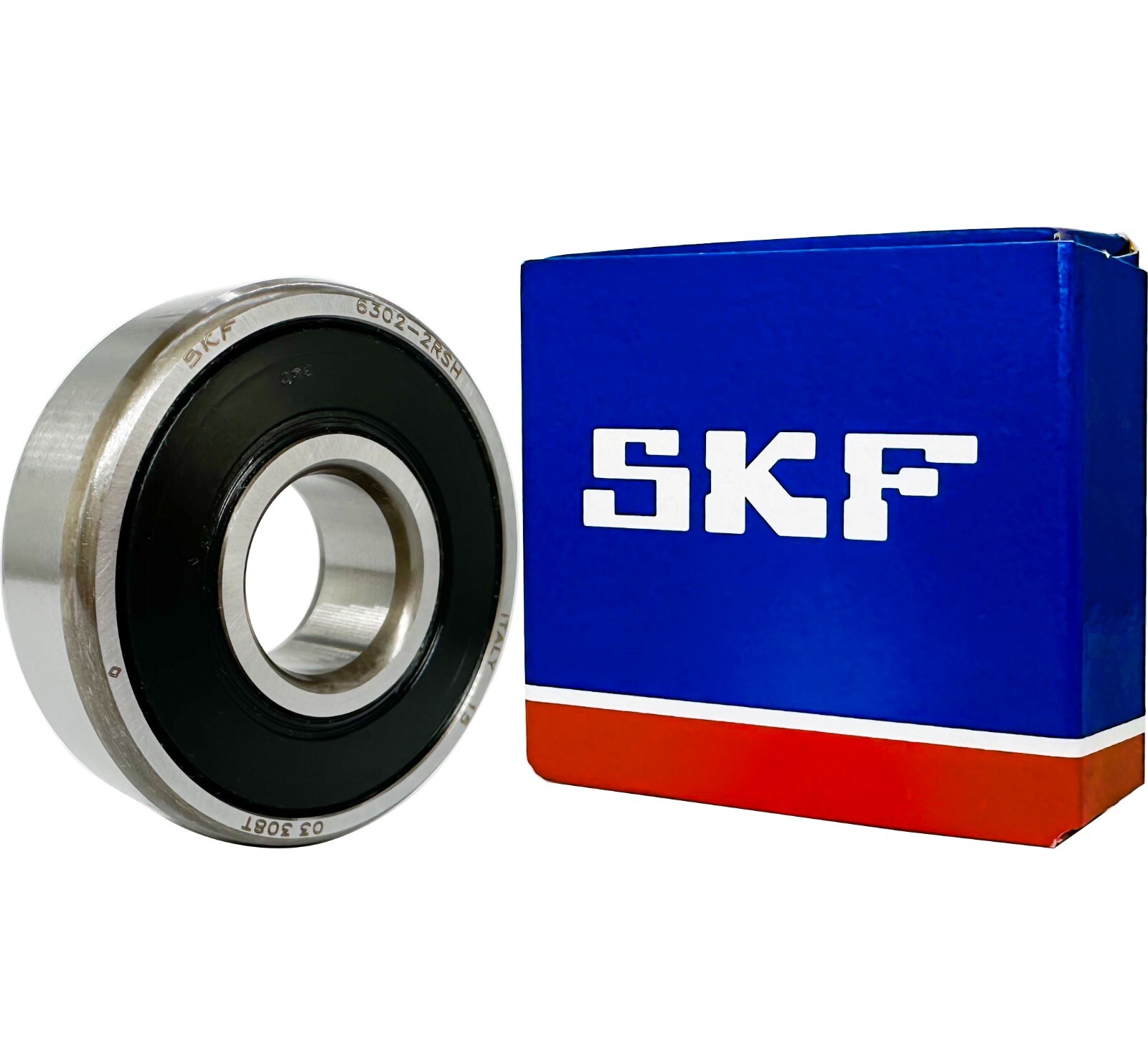 (2 PACK) SKF Brand 6302-2RSH 15X42X13MM Double Rubber Seal Ball Bearings 6302RS