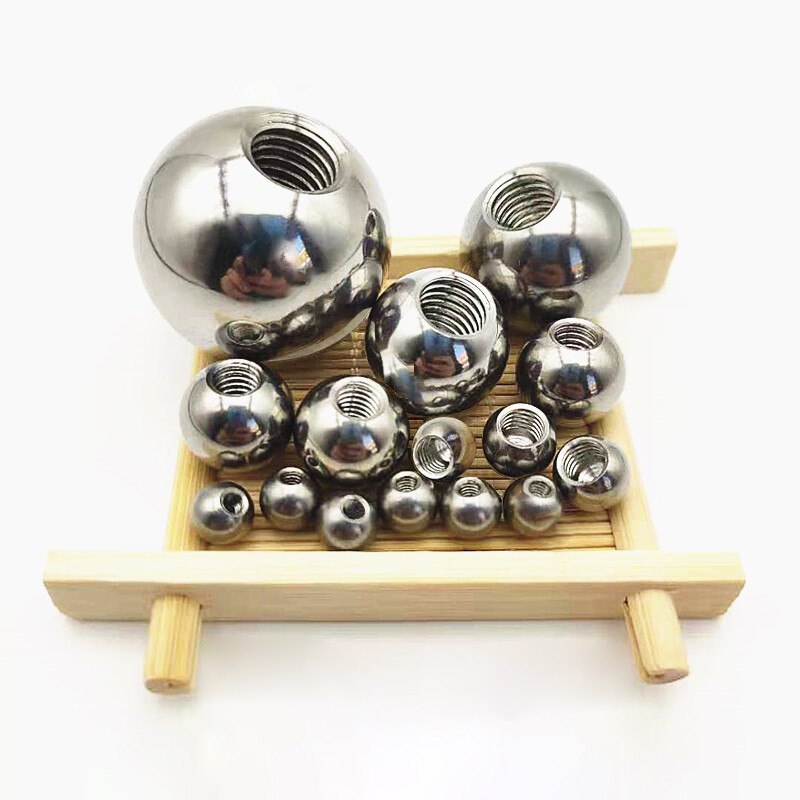 Stainless Steel Solid Ball With M10 M12 M14 M16 M18 M20 Thread Ball OD 15-50mm