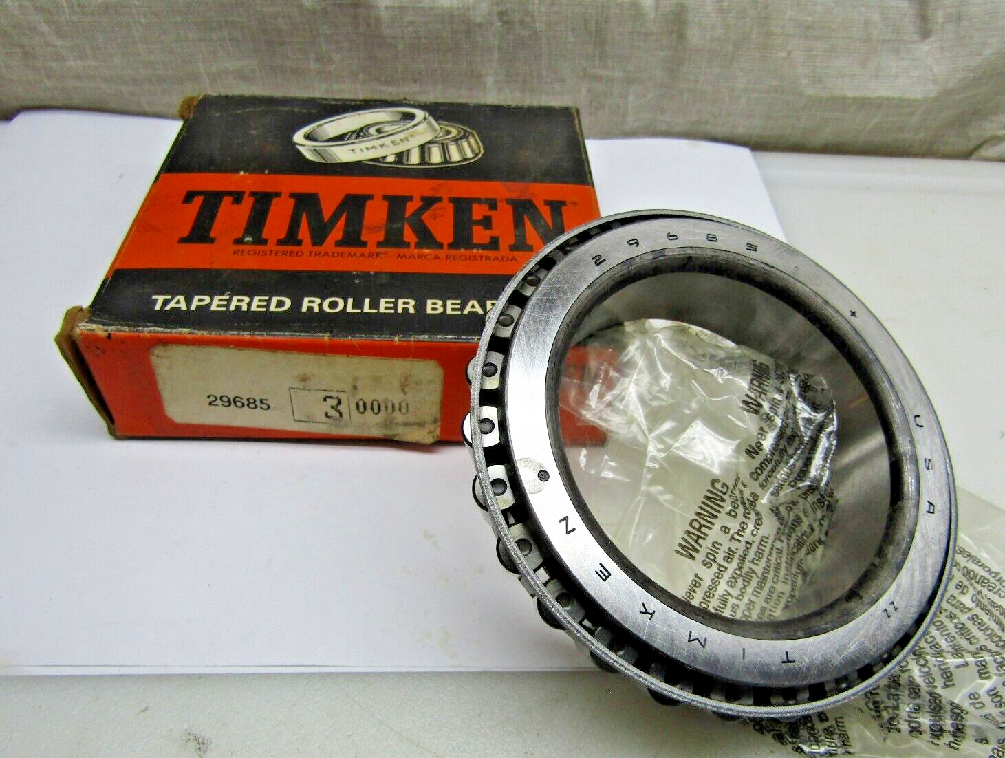 Timken 29685 -30000 *3 Class 3 Precision Tapered Roller Bearing Cone USA made