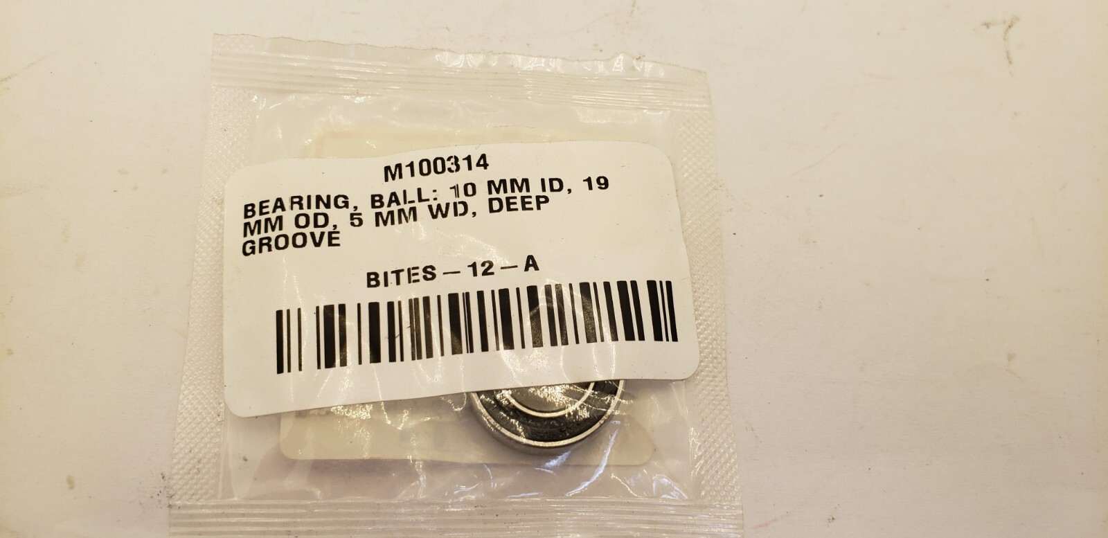 SKF W61800-2RS1 DEEP GROOVE BALL BEARING, DOUBLE SEALED, 10mm x 19mm x 5mm, NIB