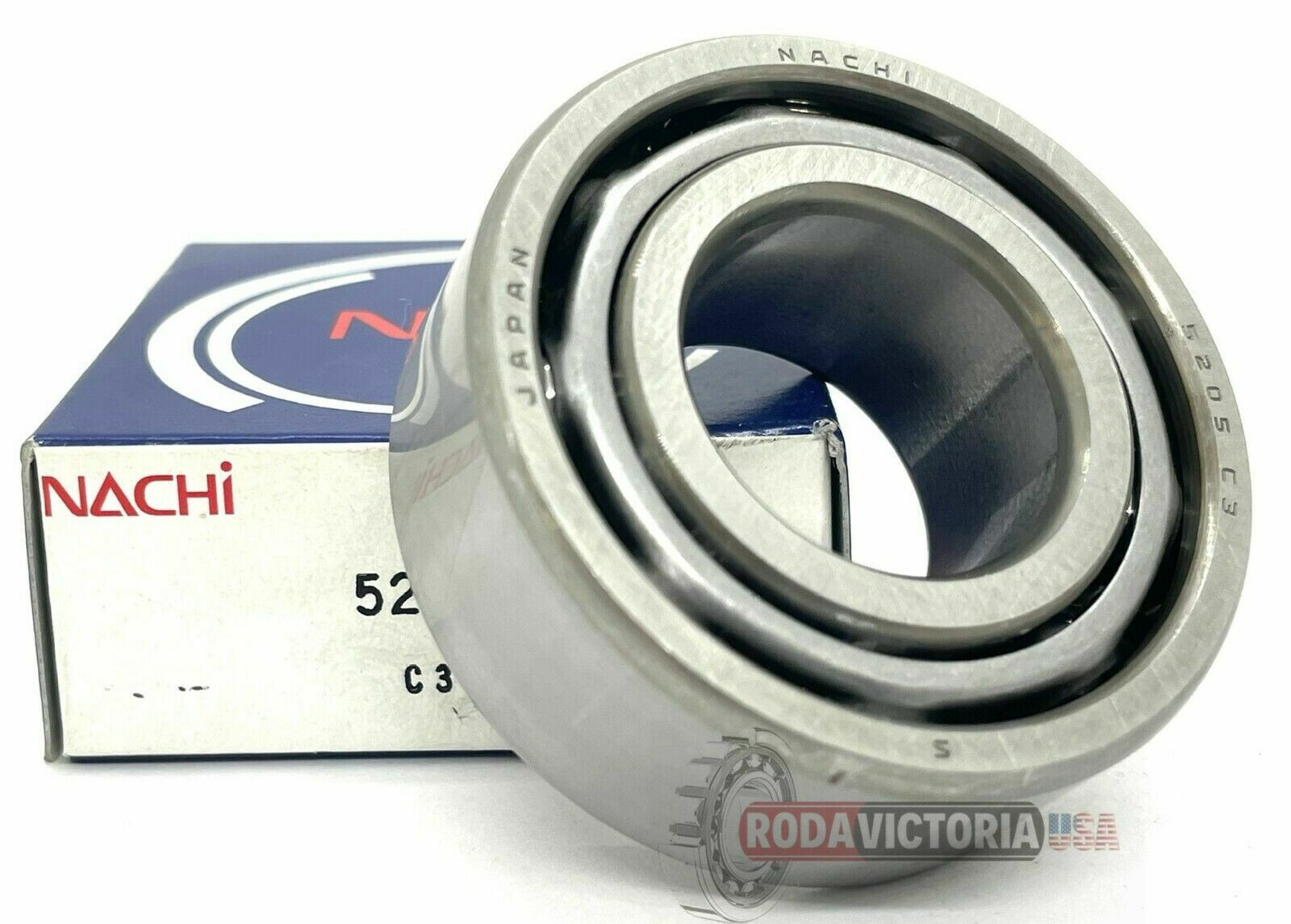 NACHI 5205 Angular Contact 25x52x20.6 25mm/52mm/20.6mm Double Row Ball Bearings